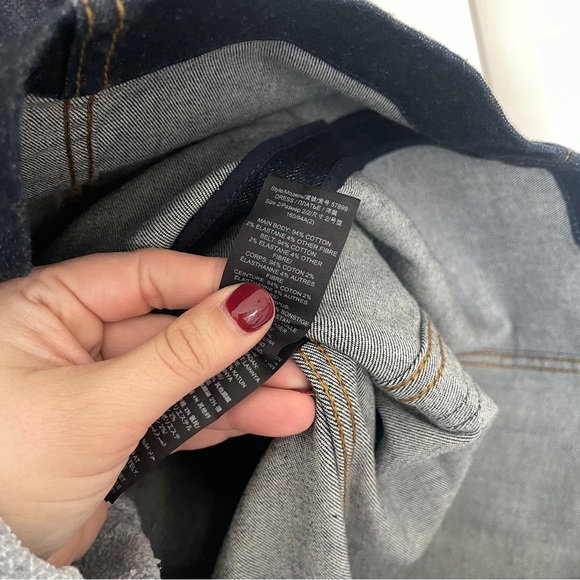 Tory Burch Denim Sleeveless Dress Belted Dark Blue Zip Pockets - Picture 6 of 7